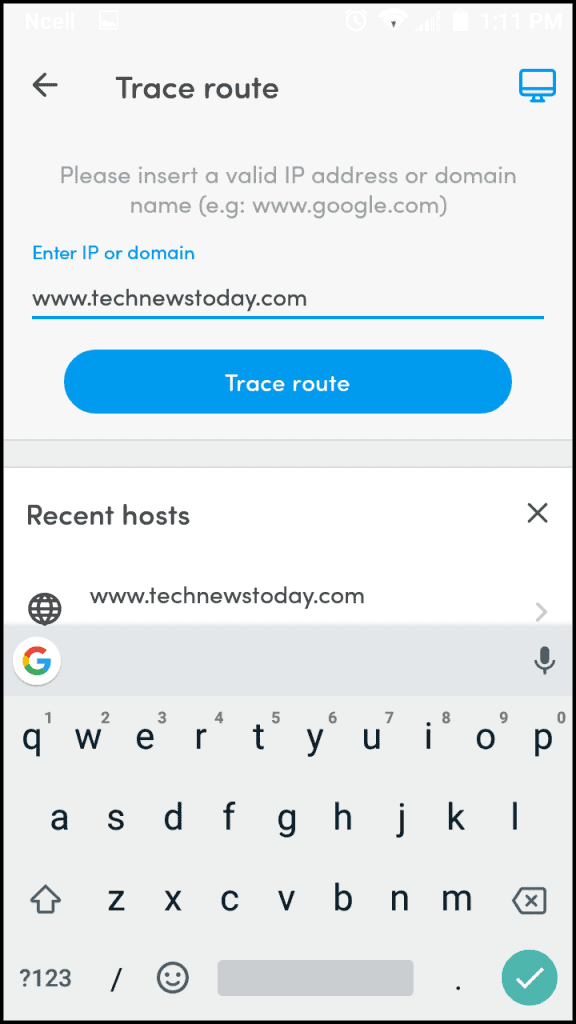 How to Find IP Address of Website 17 Fing-App-Trace-Route-576x1024
