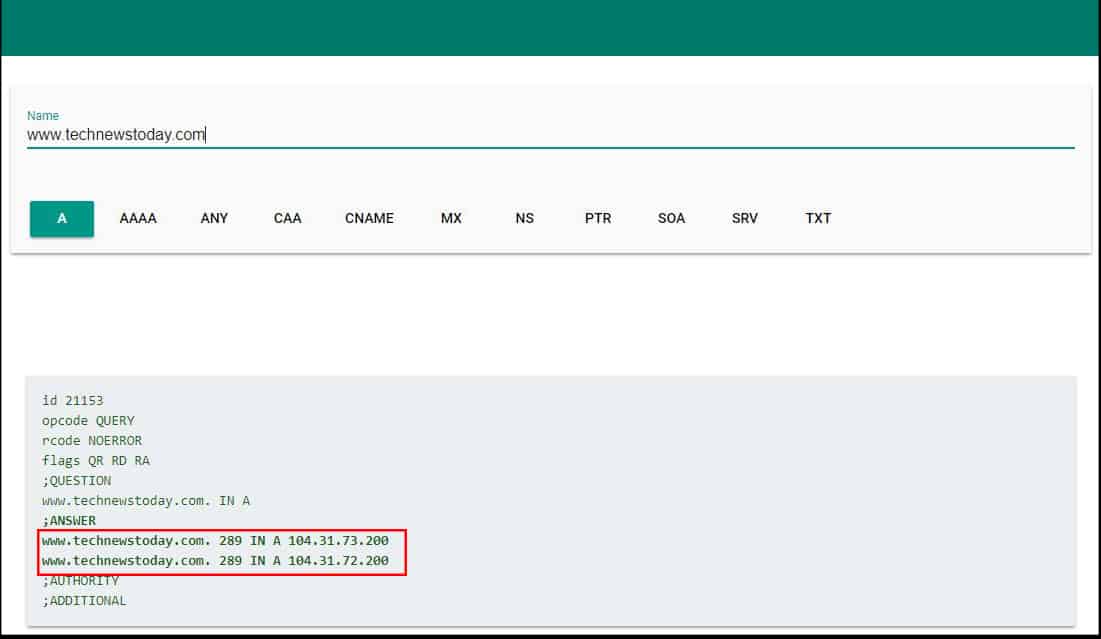 How to Find IP Address of Website 8 Google-DNS-Lookup-Domain-Name-IP-Address