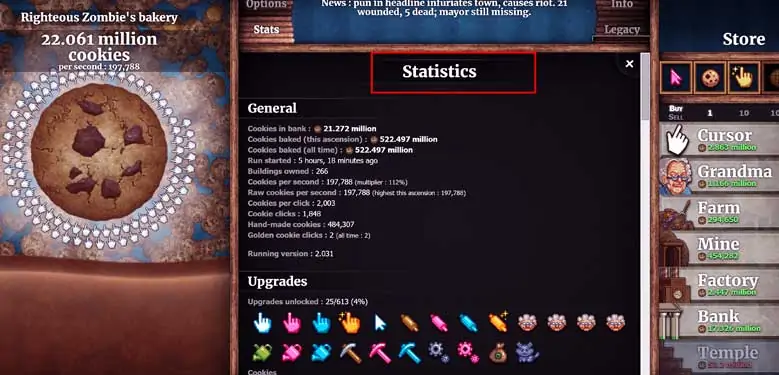 Cookie-Clicker-Stats
