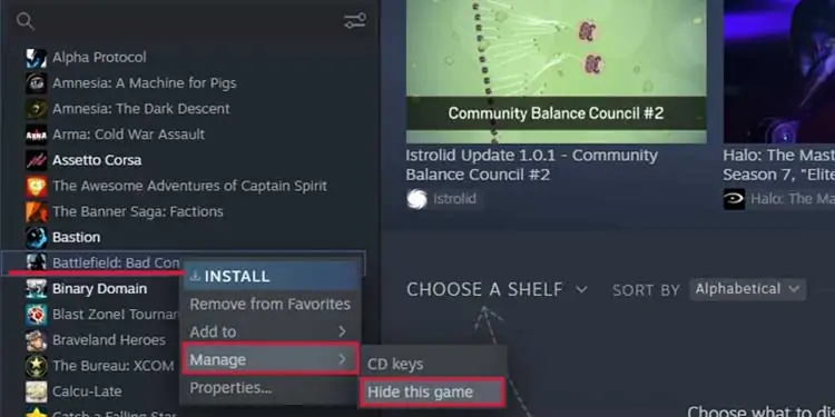 Hide-steam-Games