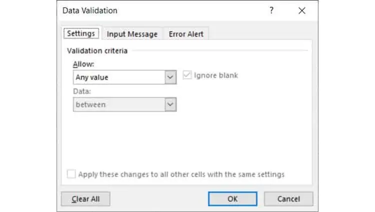 20 Things to Do in Excel That Will Make You an Expert 16 Data-Validation-dialog