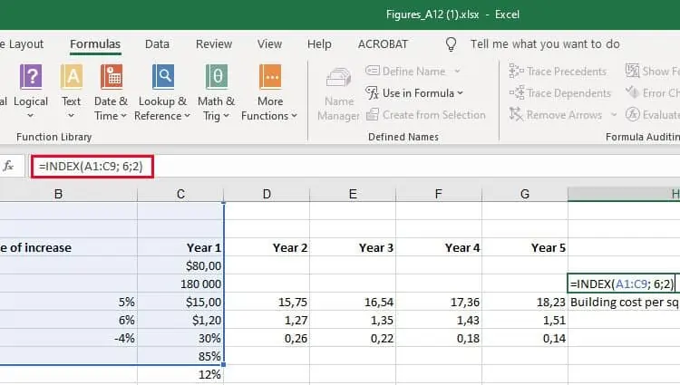 20 Things to Do in Excel That Will Make You an Expert 11 Index-Function