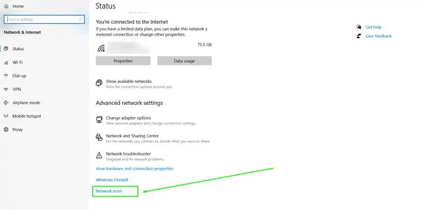 Network-Reset