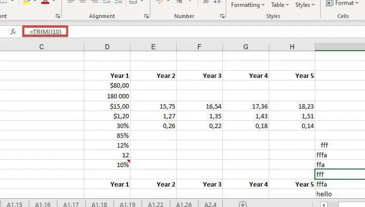 20 Things to Do in Excel That Will Make You an Expert 19 TRIM-Function