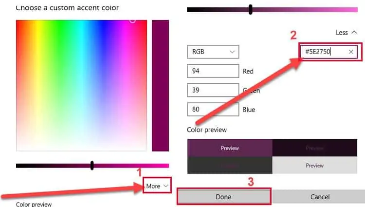 custom-color