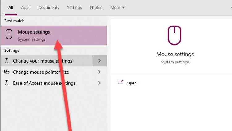 mouse-setting