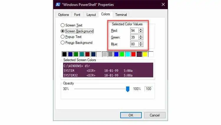powershell-colors
