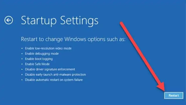 How to Fix Blue Screen of Death (BSOD) on Windows 11 57 windows-boot-startup-settings