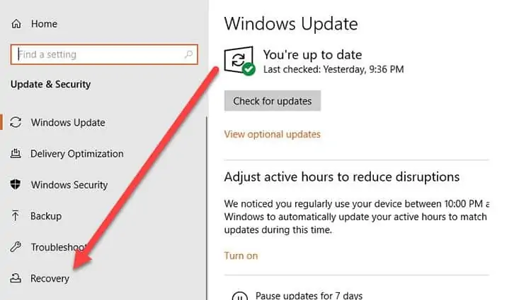windows-recovery-setting