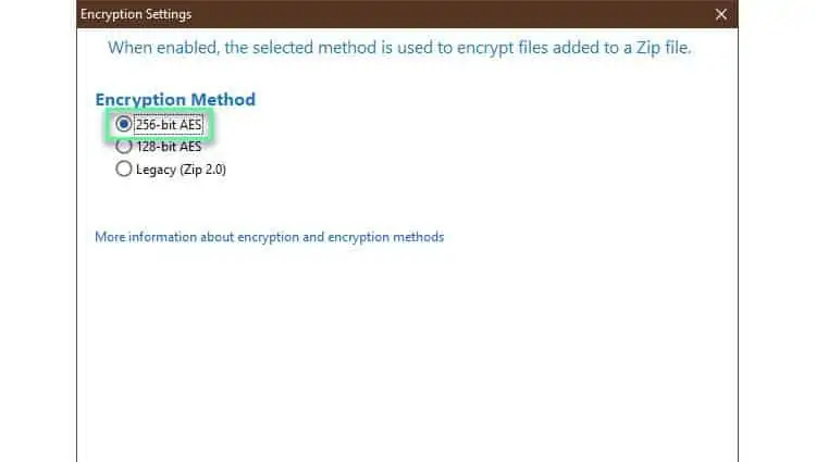 How To Password Protect A Zip File - Step By Step Guide 39 winzip-encryption-methods