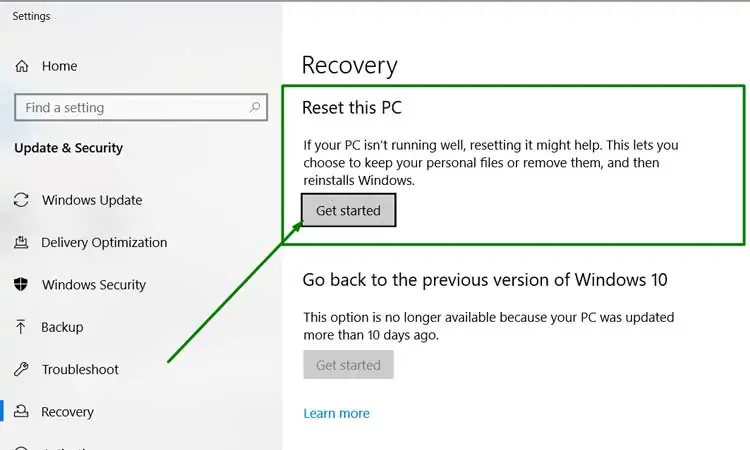 How to Fix "Not Enough Storage Is Available to Process This Command" 33 Reset-this-PC