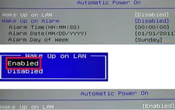 How To Turn On PC Remotely 9 AUTOMATIC-POWER-ON-ENABLED