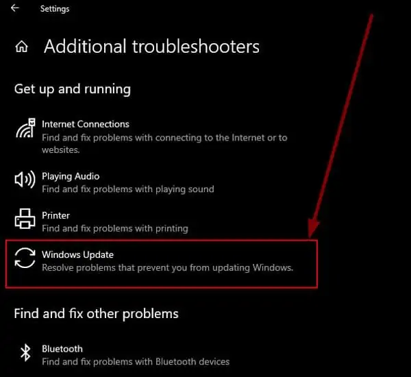 Additinal-Troubleshooter-Windows-Update