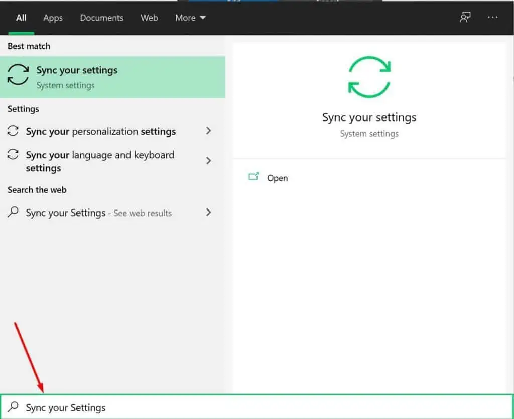 Why do Web Pages Load Slowly - How to Fix It 39 Sync-your-settings-1024x836