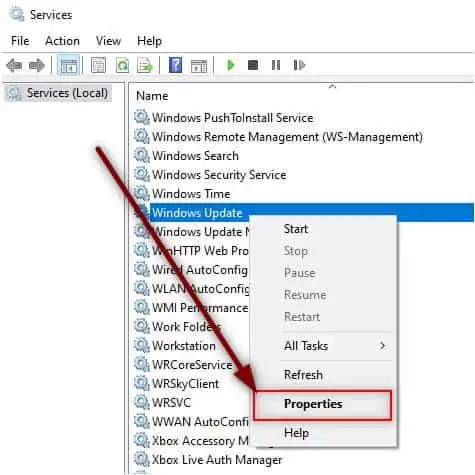 Windows-Update-Properties