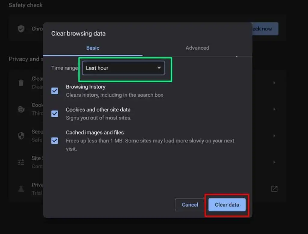 Why do Web Pages Load Slowly - How to Fix It 34 clear-browser-data-1024x778