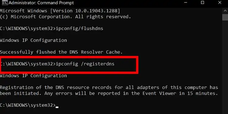 Fix: Windows Could Not Automatically Detect This Network's Proxy Settings 13 ipconfig-registerdns