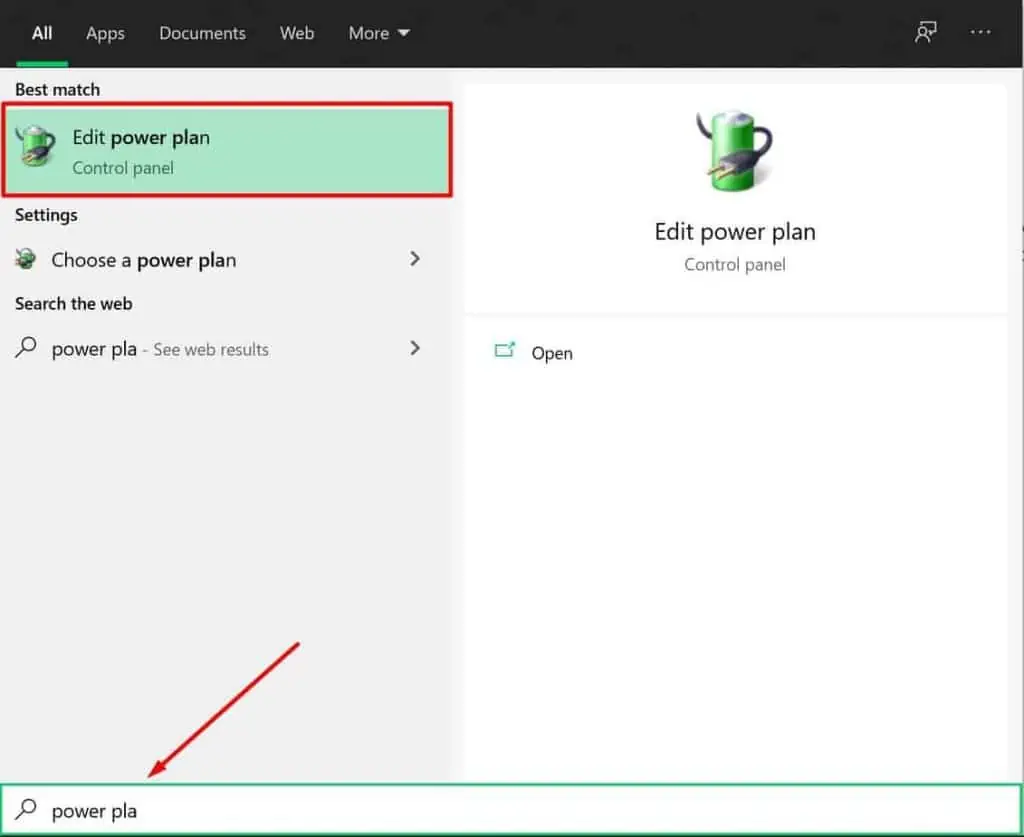 Why do Web Pages Load Slowly - How to Fix It 48 search-power-plan-1024x837
