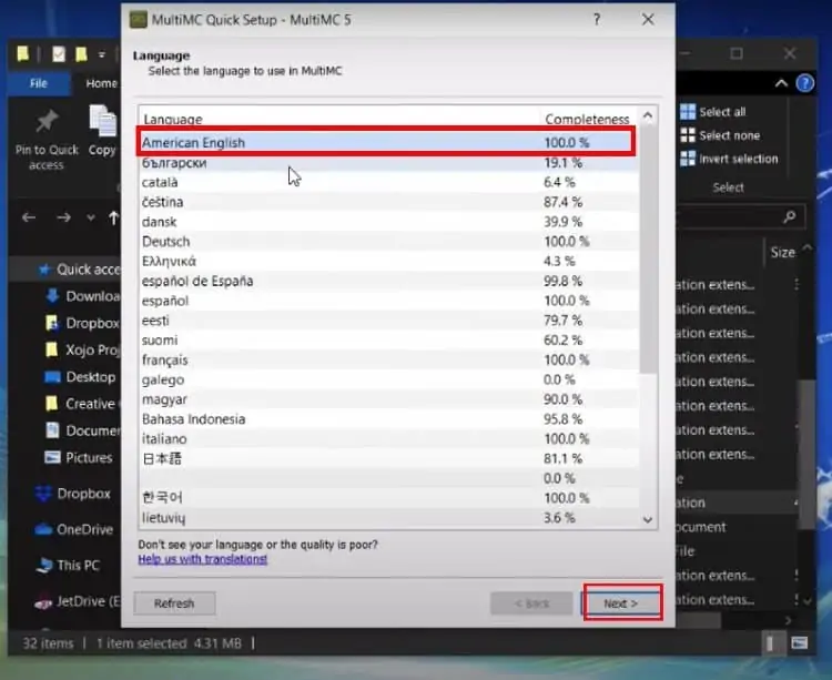 select-language