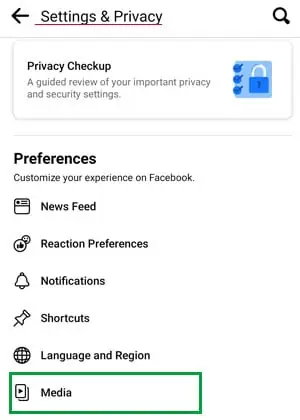 Why Are My Facebook Videos Blurry - How to Fix It? 26 settings-and-privacy-media