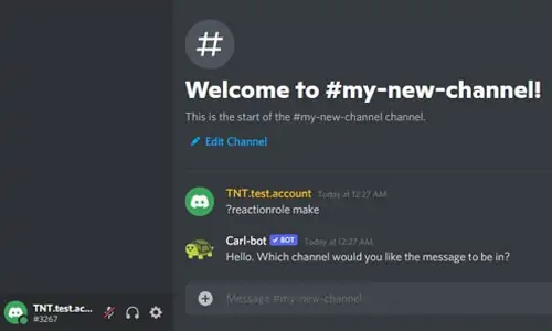 How to Make Reaction Roles on Discord 61 test-account