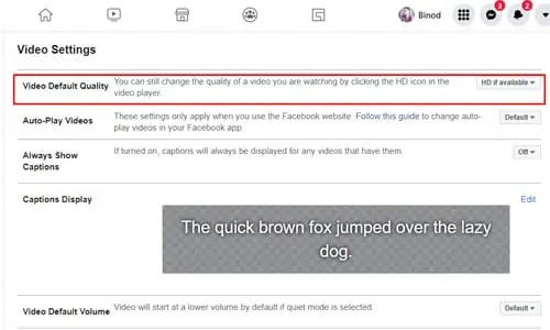 Why Are My Facebook Videos Blurry - How to Fix It? 18 video-default-quality