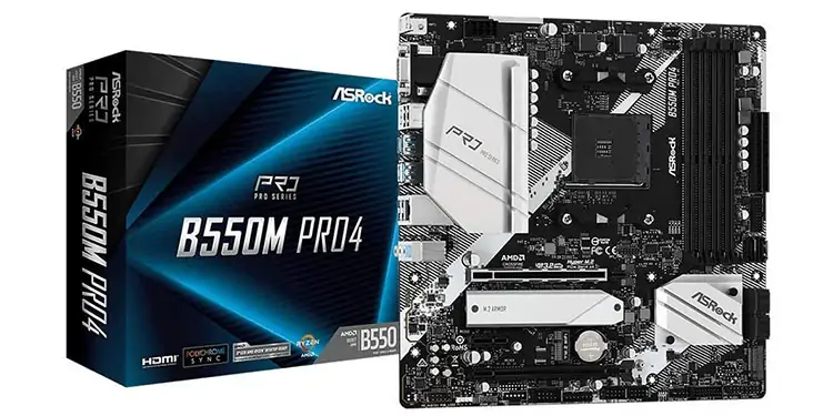 ASRock-B550M-Pro4-Best-for-Monochrome-Silver-Build