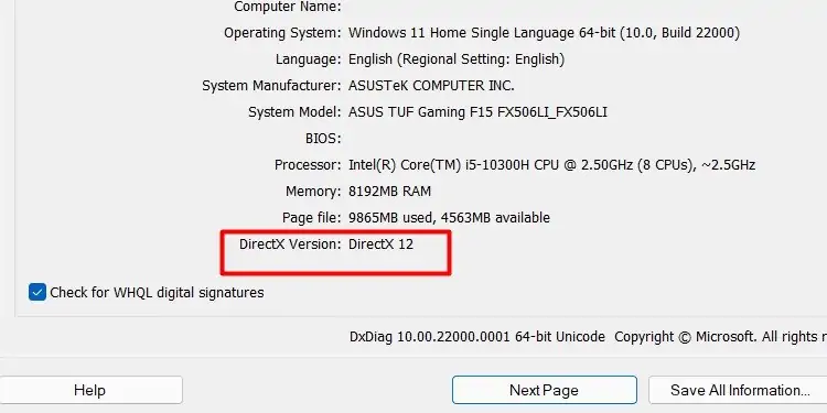 How to Update DirectX In Windows 10/11 3 Directx-Version