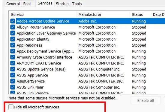 Why Won't Microsoft Edge Open - How to Fix It 17 Hide-Microsoft-Services