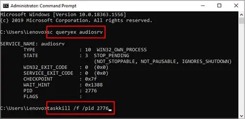 How to Fix Audio Service Not Running 52 audio-service-stuck-at-stooping