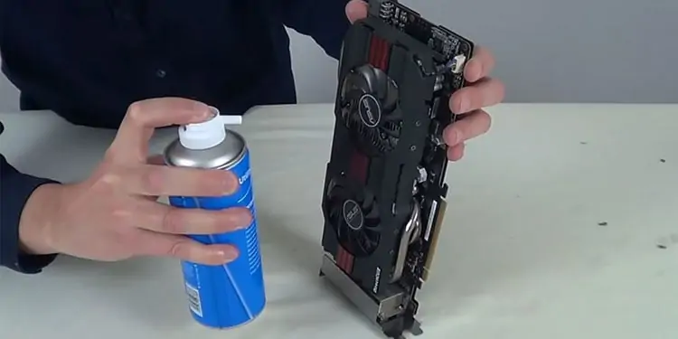 How to Underclock GPU Without Damaging It 5 cleaning-gpu-fans-with-compressed-air