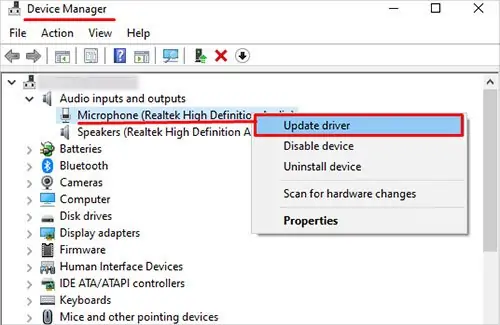 device-manger-update-driver