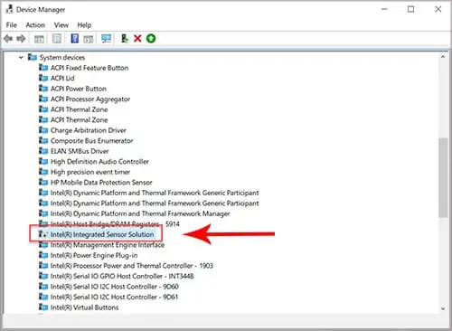 disable-integrated-sensor-solution