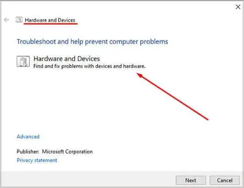 Mouse Cursor Disappeared in Windows? 14 Ways To Fix 8 hardware-and-devices-diagnostic