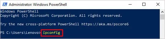 ipconfig