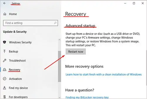 How to Fix "Critical Error Your Start Menu Isn't Working" 6 recovery-restart-now.
