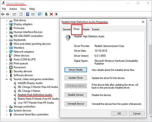 How to Fix Audio Service Not Running 39 roll-back-audio-driver