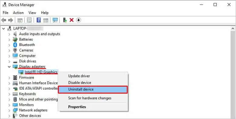 How to Fix Screen Flickering When Moving Mouse 18 uninstall-display-drivers