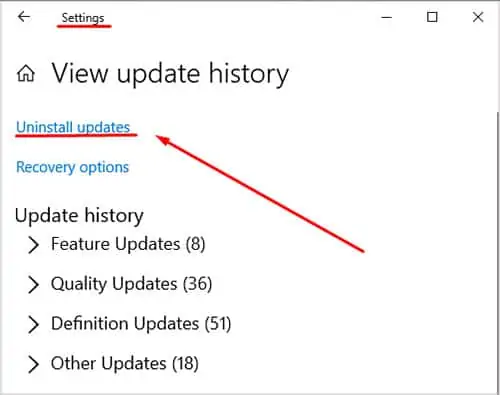 How to Fix "Critical Error Your Start Menu Isn't Working" 5 uninstall-updates