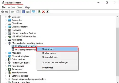 Why Is My Mouse Moving on Its Own? 9 Ways To Fix It 14 update-mouse-and-pointing-device