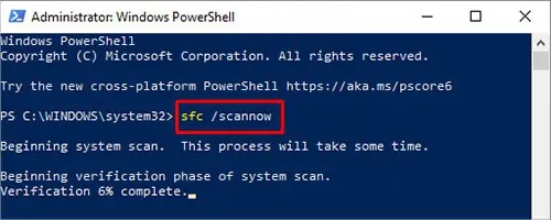 Computer Won’t Wake Up From Sleep - 13 Permanent Fixes 22 windows-powershell-sfcscannow