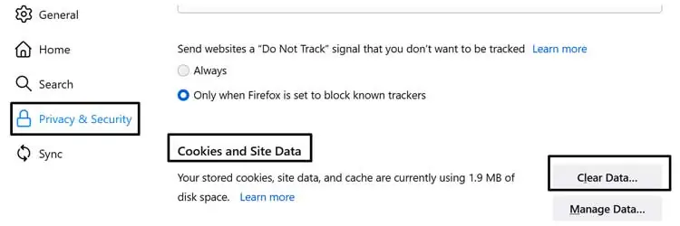Clear-Data-on-firefox