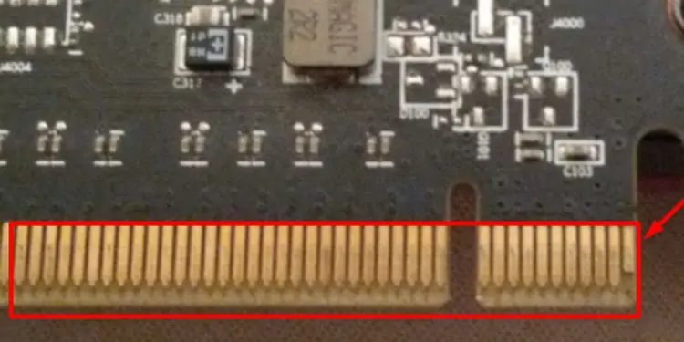 Stains-on-PCIE-slots