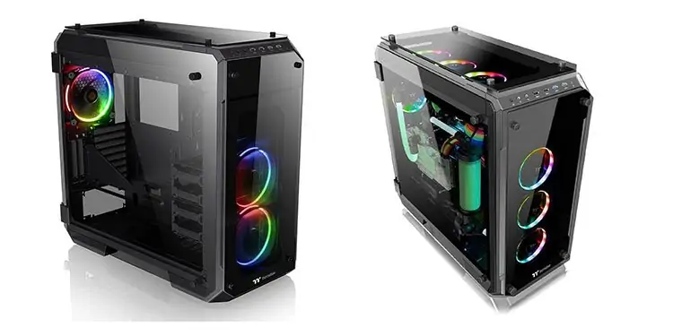 Best Full Tower PC Cases for ATX & E-ATX Builds in 2022 6 Thermaltake-View-71-RGB-Best-Full-Tower-Showcase-with-RGB-Lighting