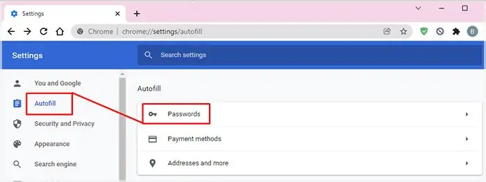 Google Chrome Not Saving Passwords - 13 Ways To Fix It 24 autofill-password