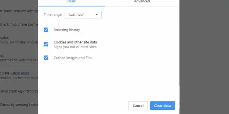 clear-data-on-opera