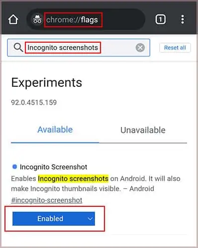 enable-incognito-screenshots