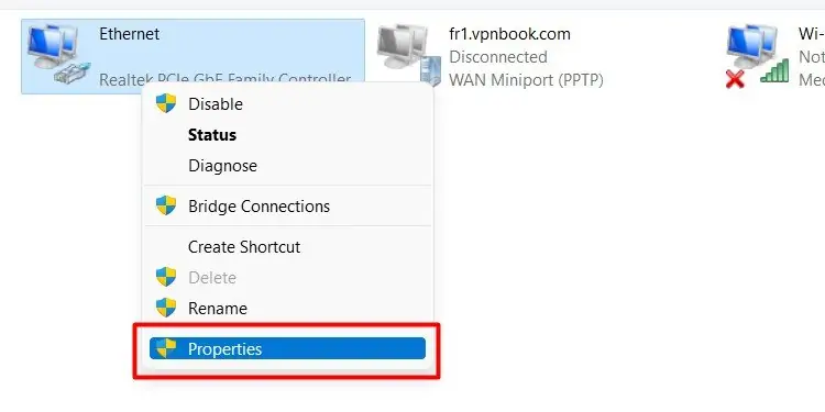 ethernet-properties