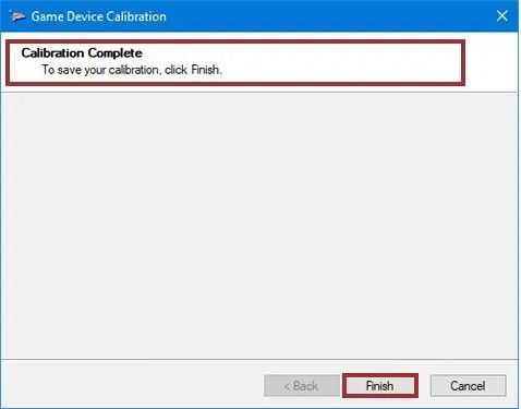 How To Calibrate Xbox One Controller on Windows PC? - 3 Easy Ways 13 finish-wizard-1-e1641913494800