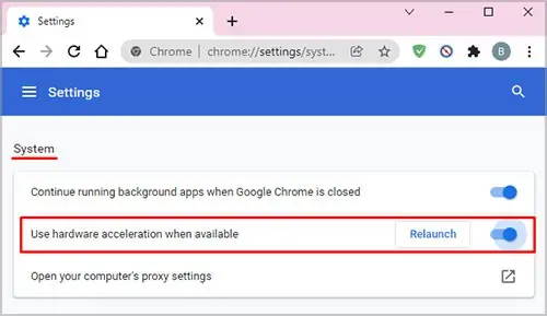 Youtube Videos Not Playing - 6 Ways To Fix 5 hardware-acceleration